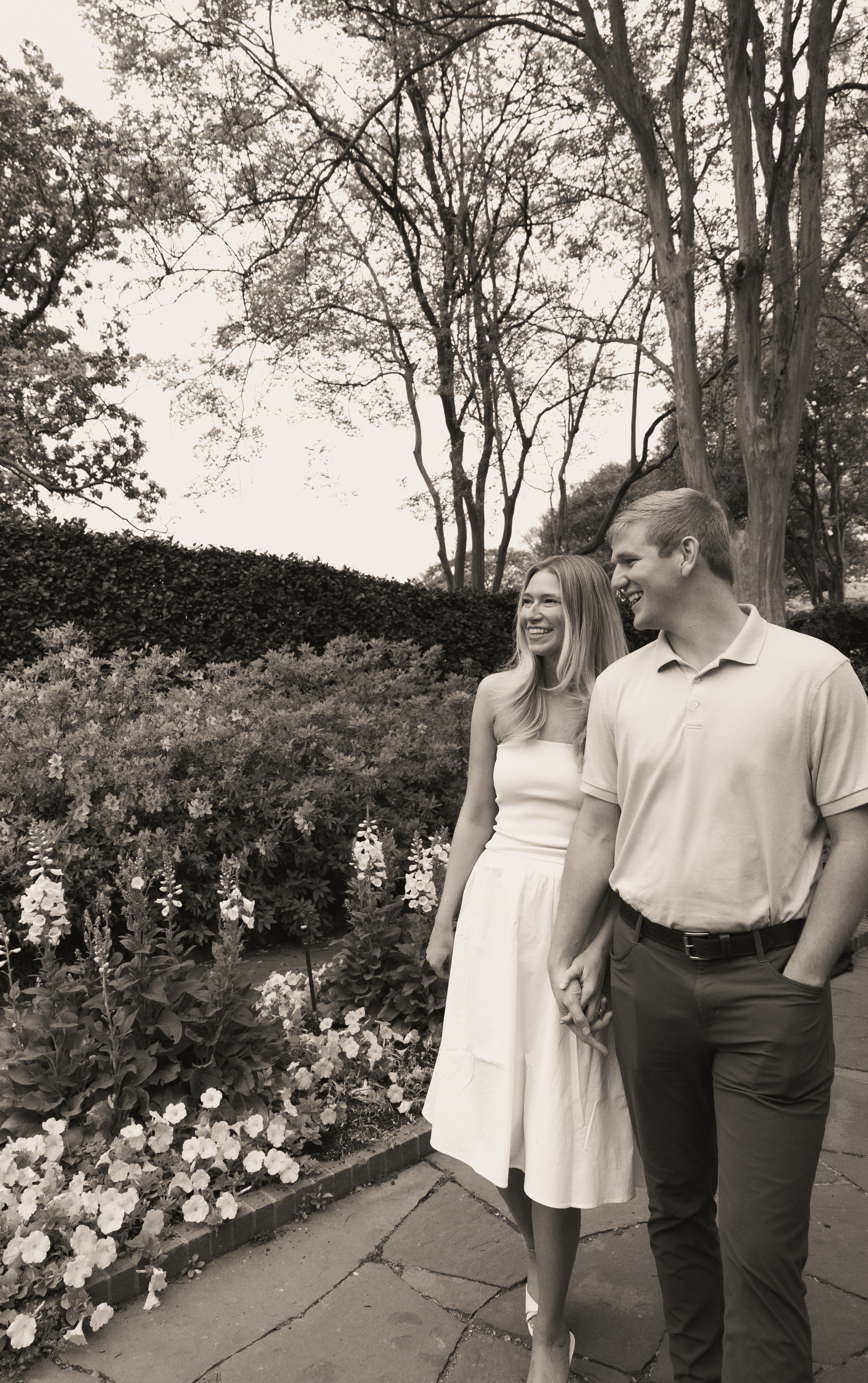 Olivia and Ethan walking together